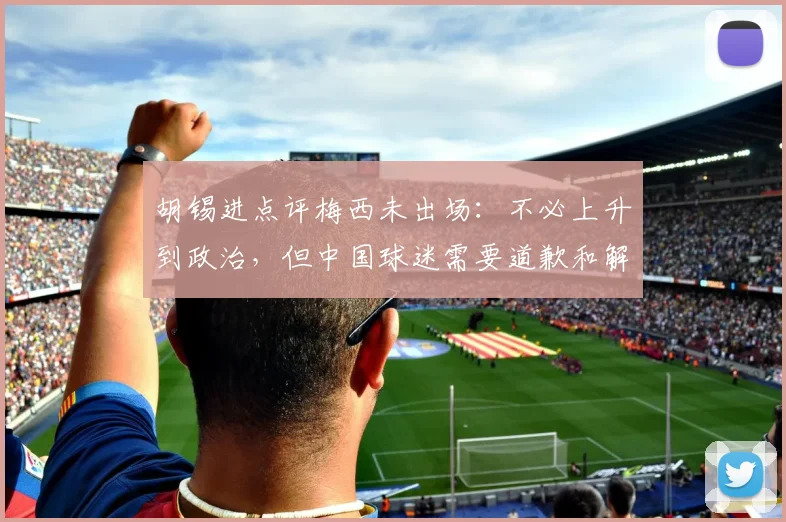 胡锡进点评梅西未出场：不必上升到政治，但中国球迷需要道歉和解释